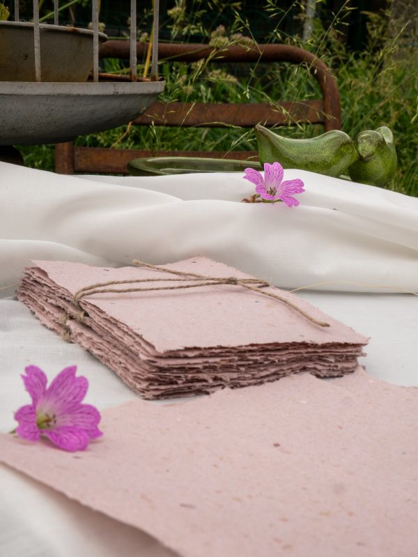 Homemade Paper - A6 - Vieux Rose – Image 8